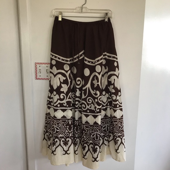 White Stag embellished Boho Skirt - Picture 1 of 5